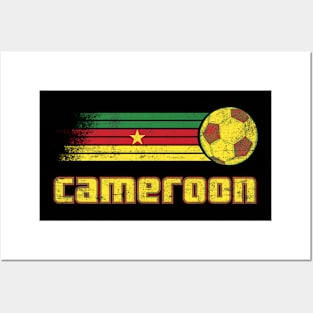 Cameroon Football Retro Vintage Posters and Art